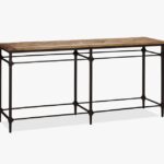 Parquet Reclaimed Wood Console Table | Metal console table .