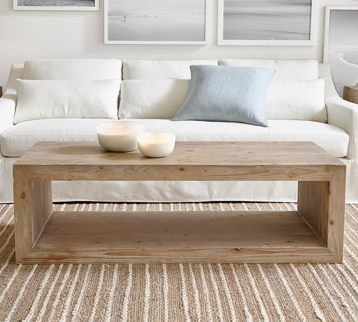 Folsom Rectangular Coffee Table | Coffee table pottery barn .