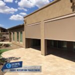 Motorized Fabric Retention Track System Exterior Retractable Patio .