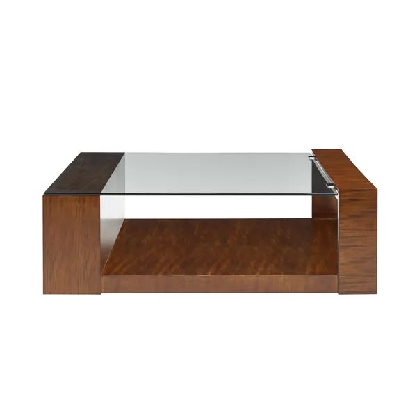 This generously scaled 52" square coffee table, though providing .