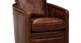 Simon Li Saint James Tobacco Leather Swivel Chair H342-11L-1D-SJ