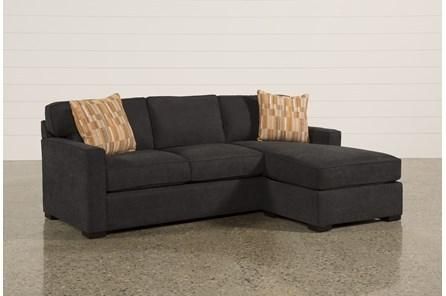 Taren Reversible Sofa/Chaise Sleeper W/Storage Ottoman | Bequeme .