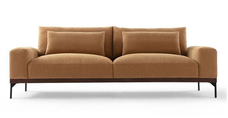 Tate 92" Fabric Sofa, Cumin | Fabric sofa, Sofa, Chair fabr