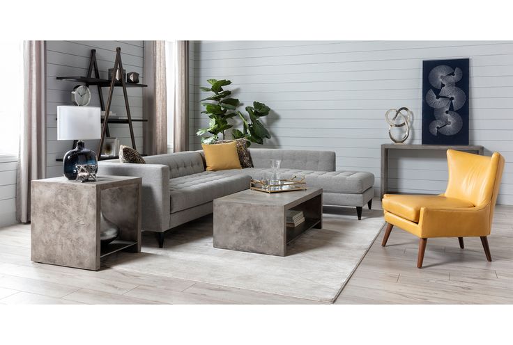 Ultra End Table | Living spaces furniture, Yellow living room .