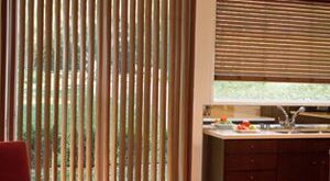 Levolor Visions Faux Wood Vertical Blinds - Vertical Blinds .