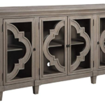 Signature Design by Ashley Fossil Ridge Boho Accent Cabinet or End .