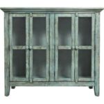 With its distressed vintage paint finish, fluted details and .