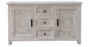 Bungalow Rose Aula 2 Door 3 Drawer Credenza | Wayfair | Wood .