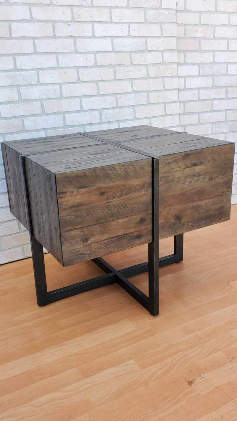 Elevate Your Décor with Aged Iron Cube
  Tables