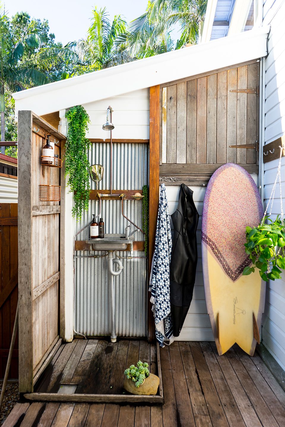 Innovative Outdoor Shower Designs for
  Your Backyard Oasis