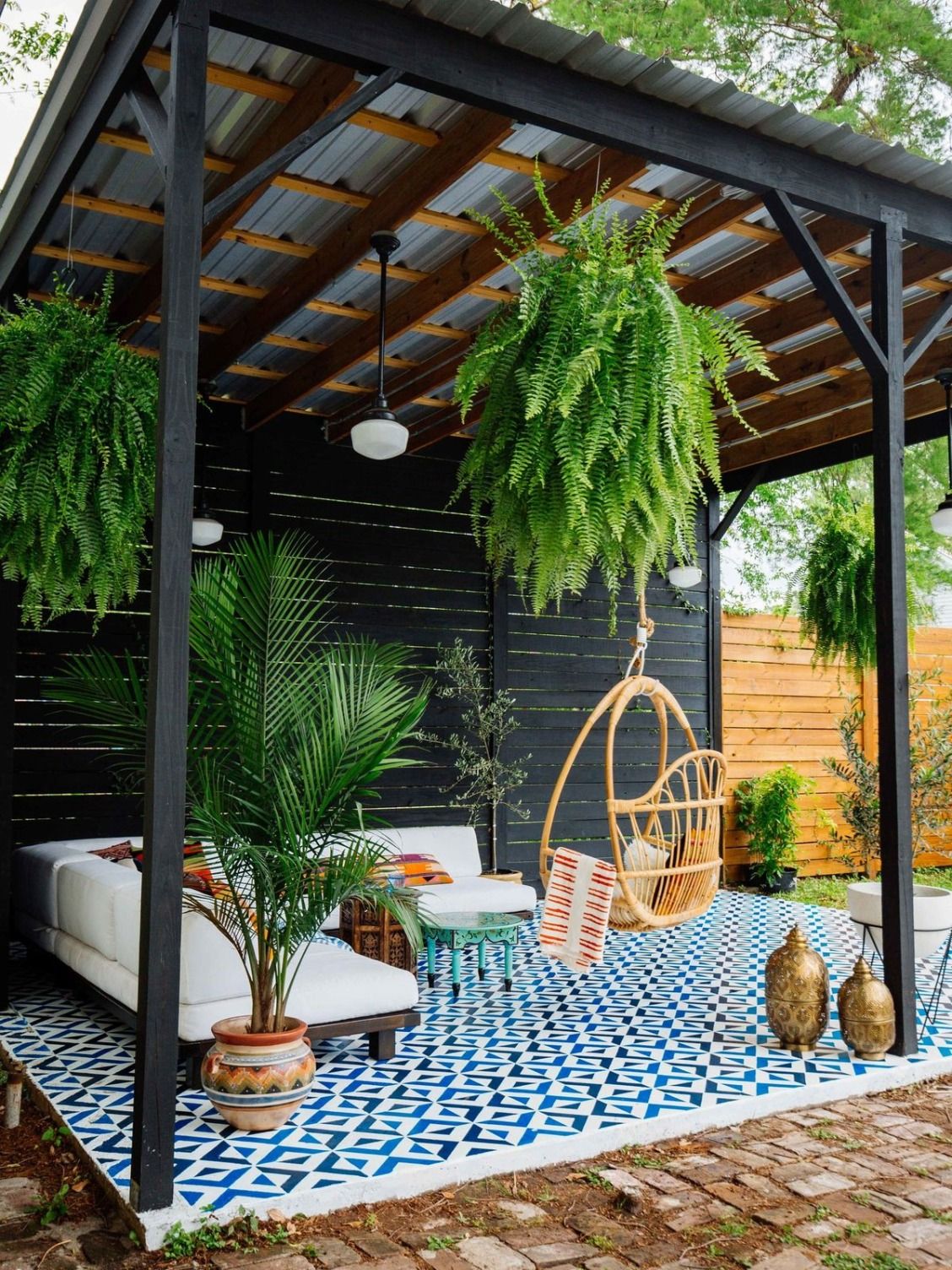 Charming And Cool Covered Pergola