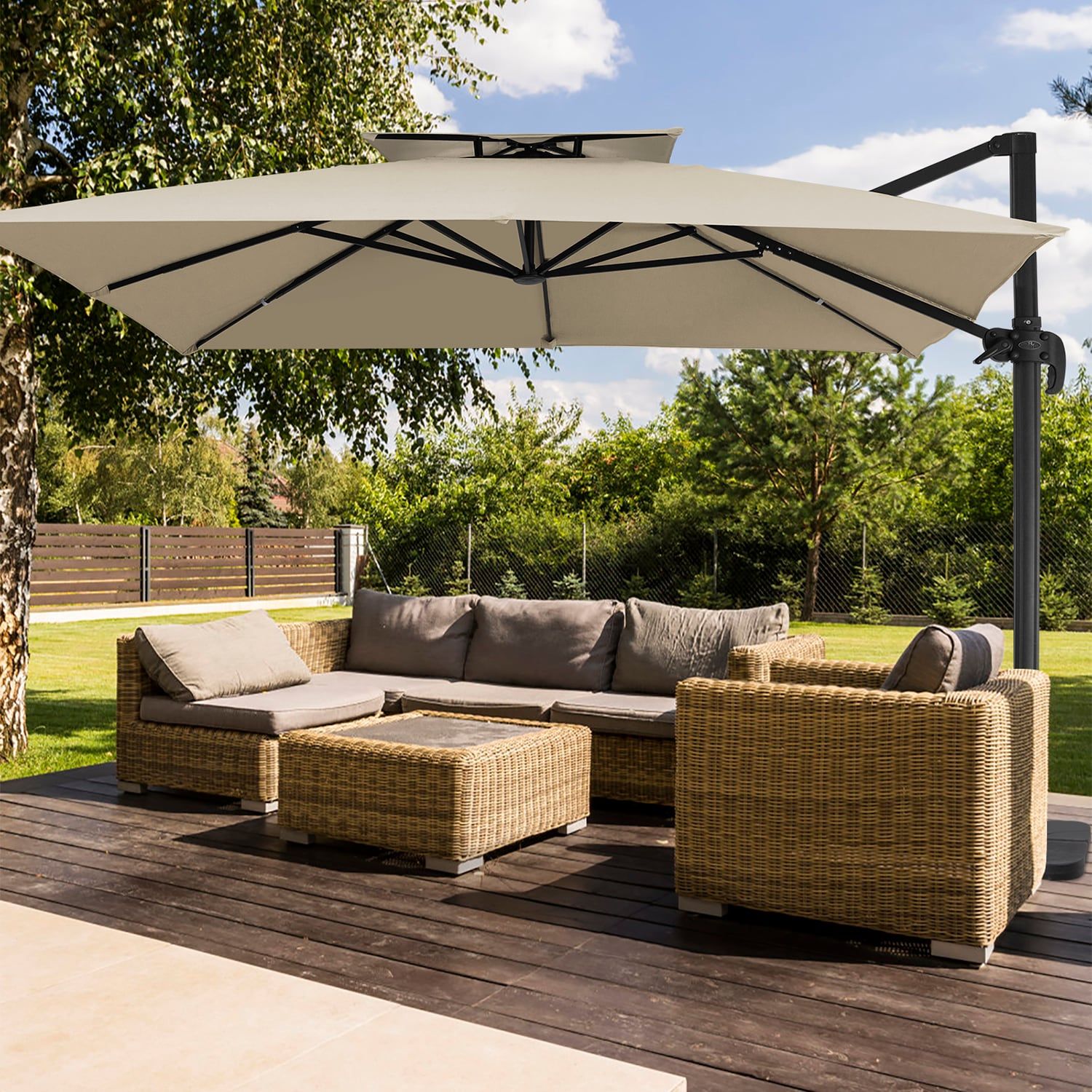 Maximizing Shade and Style with a
  Cantilever Patio Umbrella