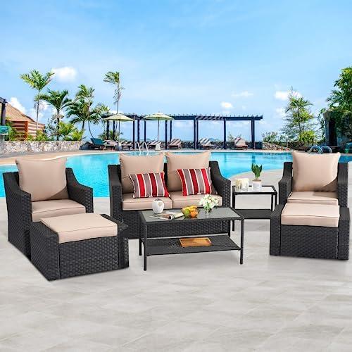 Transforming Our Outdoors: A Review of the 8-Piece Rattan Set