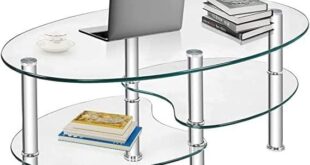 Exploring the Elegance of the Hysache Oval Glass Coffee Table