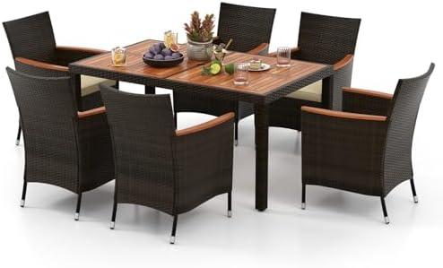 Elevate Our Outdoor Gatherings with the HAPPYGRILL Dining Set