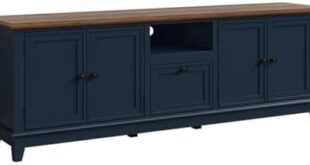 Transforming Our Space: A Review of the Navy Blue TV Stand