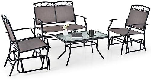 Transform Our Outdoor Space with Giantex’s 4-PC Glider Set!