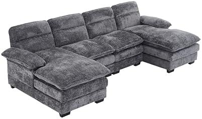 Cozy Comfort: Our Take on the Chenille U-Shaped Sectional Sofa