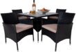 Exploring Comfort: Our Review of the 5 PCS Wicker Dining Set