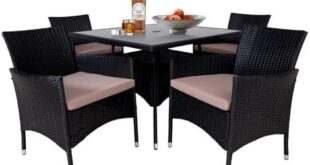 Exploring Comfort: Our Review of the 5 PCS Wicker Dining Set