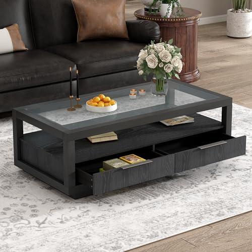 Unlocking Style and Functionality: Our Review of the 52″ Wood Coffee Table