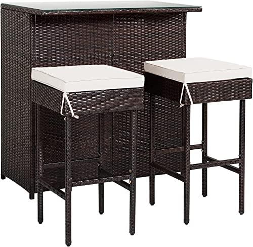 Cheers to Comfort: Our Review of the HAPPYGRILL Patio Bar Set