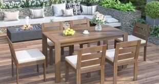 Gather Around: Our Review of the Merax Acacia Dining Set