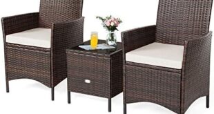 Elegant Comfort: Our Tangkula 3-Piece Patio Set Review