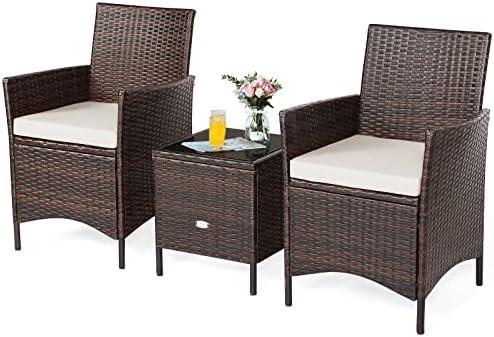 Elegant Comfort: Our Tangkula 3-Piece Patio Set Review