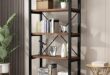 Exploring the Charm of Our 5-Tier Industrial Bookshelf