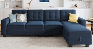 Cozy Up with the HONBAY Velvet L-Shaped Sectional Sofa