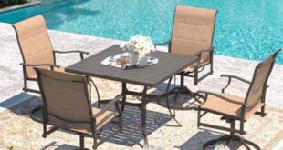 Our Cozy Oasis: Reviewing the 4-Piece Swivel Patio Set