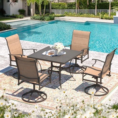 Our Cozy Oasis: Reviewing the 4-Piece Swivel Patio Set