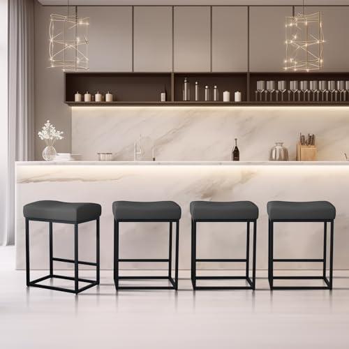 Discovering Comfort and Style: Our Review of MUUEGM Kitchen Stools