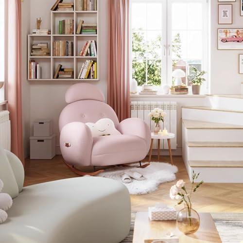 Discover Comfort: Our Take on the Pink Upholstered Rocker