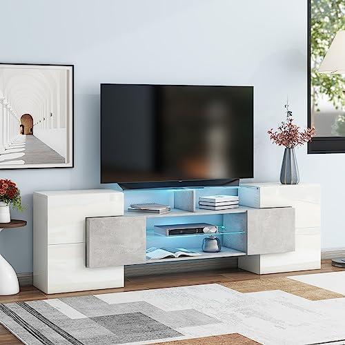 Transforming Our Space: The Modern 85 Inch White TV Stand Review