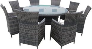 Transforming Our Patio: A Review of the 9-Piece Taupe Wicker Set