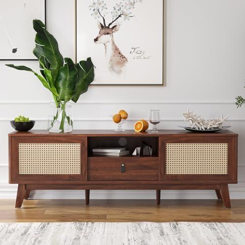 Exploring the Charm of Our Boho Rattan TV Stand Review