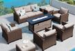 Transforming Outdoor Spaces: Our Experience with the 7-Piece Wicker Furniture Set