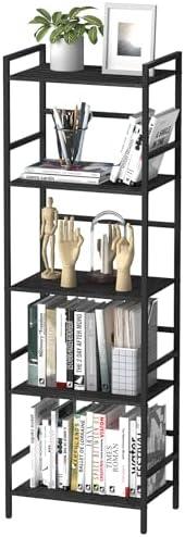 Exploring the CADUKE Black Tall Bookcase: Style Meets Storage