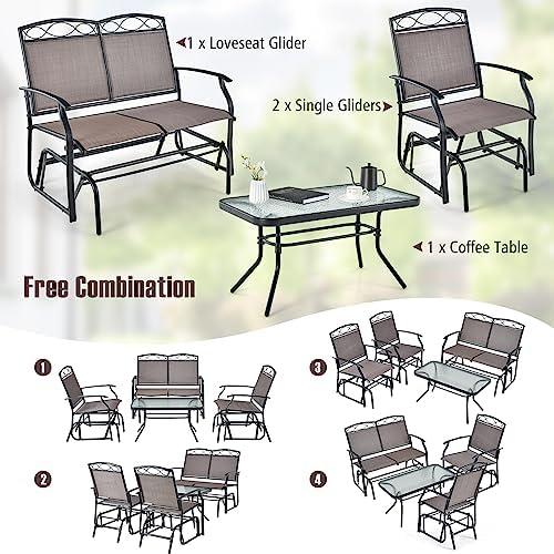 Transform Our Outdoor Space⁣ with‌ Giantex's‍ 4-PC Glider Set!