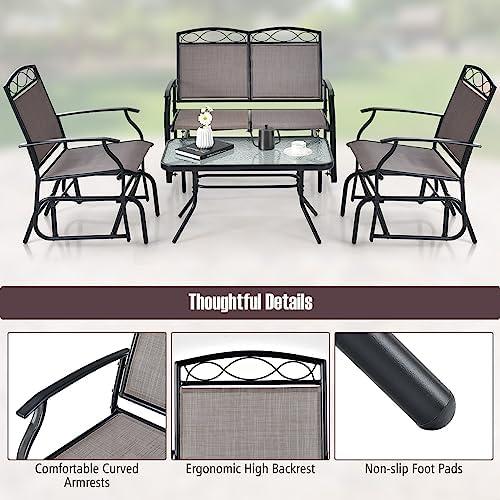 Transform Our Outdoor Space with Giantex's 4-PC Glider Set!