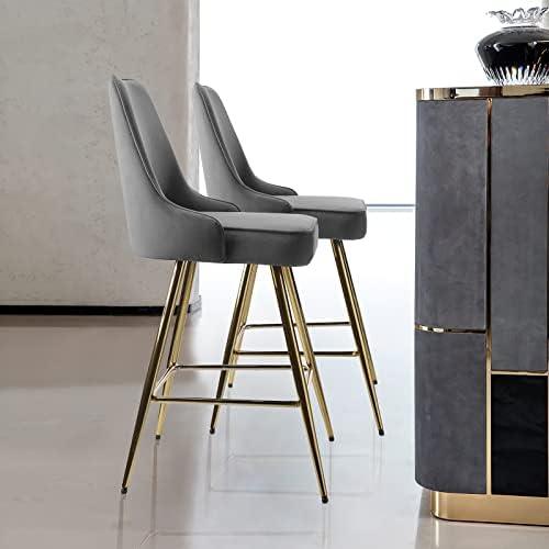 Stylish Velvet & Wood Bar Stools for Every Space