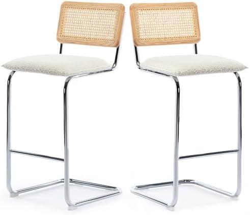 Elevate Our Space: Reviewing ONEVOG's Boucle Bar Stool Duo