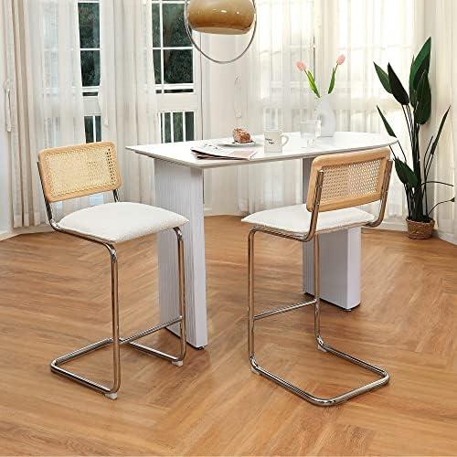 Elevate Our Space: Reviewing ONEVOG's Boucle Bar Stool Duo