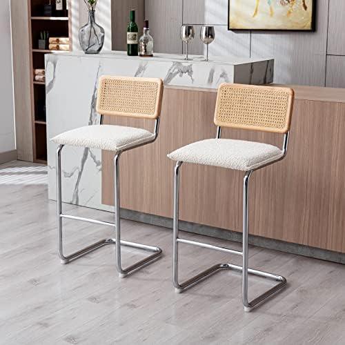 Elevate Our Space: Reviewing ONEVOG's Boucle ​Bar Stool Duo