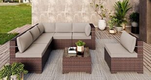 Elevate Our Outdoor Living with the 7-Piece Wicker Set