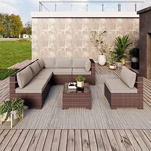 Elevate Our Outdoor Living with the 7-Piece Wicker Set