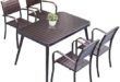 Stylish 5-Piece Outdoor Dining Set with Cushions and Table