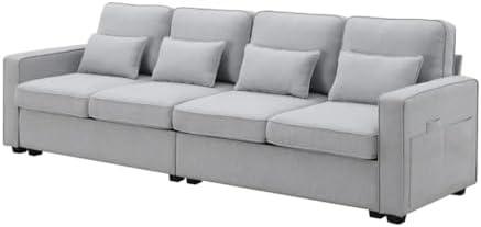 Our Cozy Comfort: Review of the 4-Seater Linen Sofa